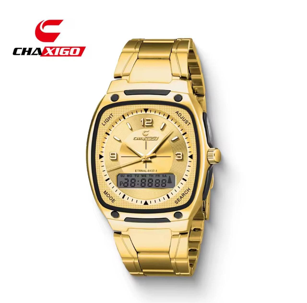 Chaxigo Dual Time Watch #6137 view 2