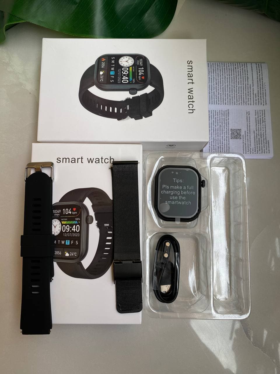 New Smart Watch with Two Interchangeable Straps view 2
