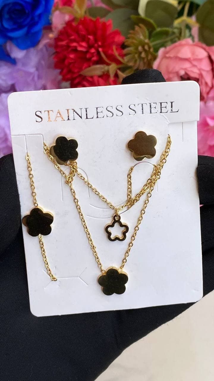 Stainless steel 3pc Jewellery Sets view 2