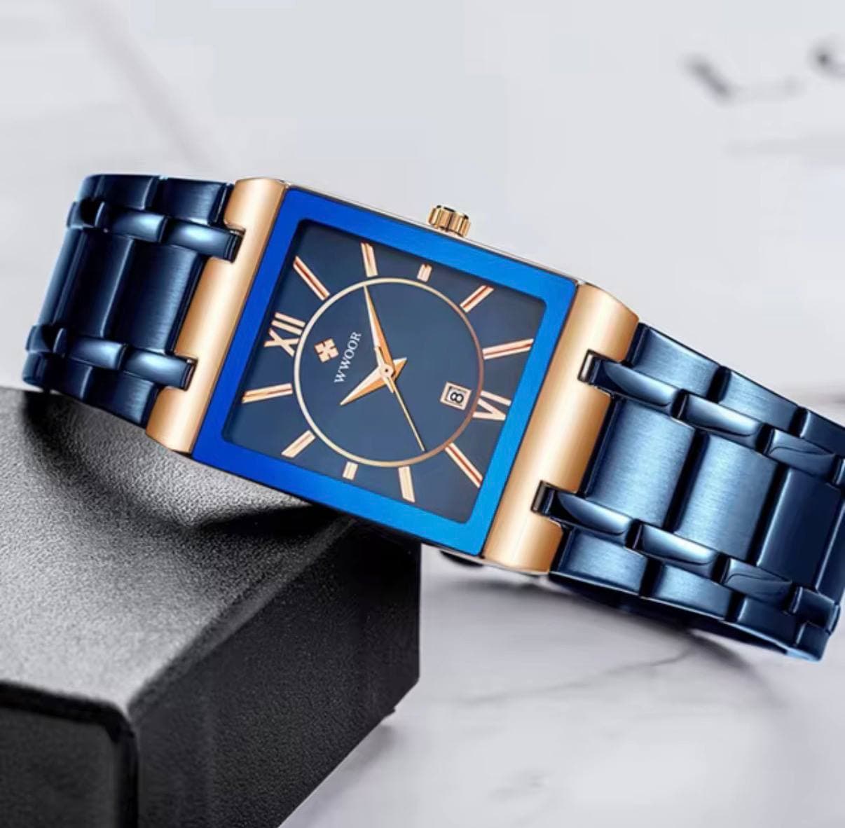 WWOOR SQUARE MEN WATCH #8858 view 2